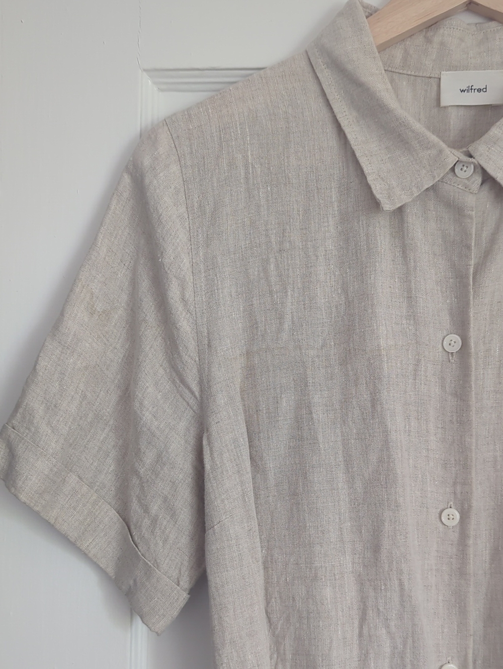 100% Organic Linen Wilfred Maxi Shirt Dress M - Picture 3 of 5